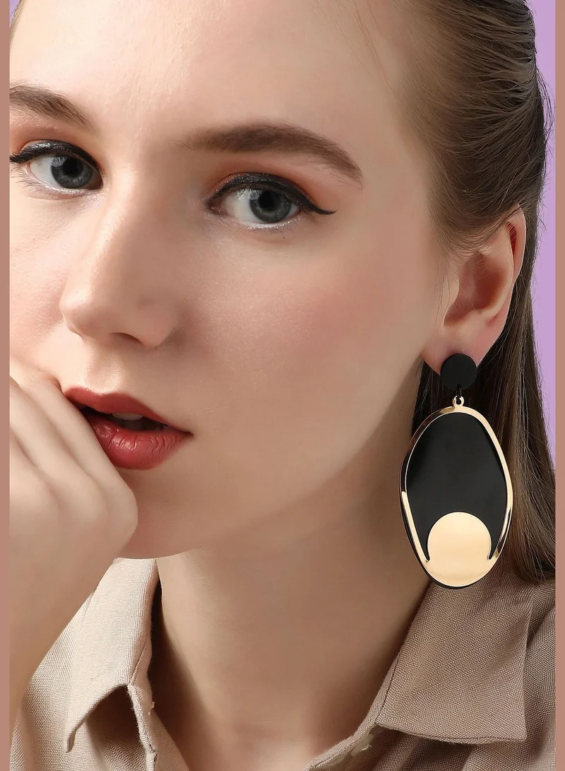 SOHI Gold Plated Designer Party Drop Earring For Women