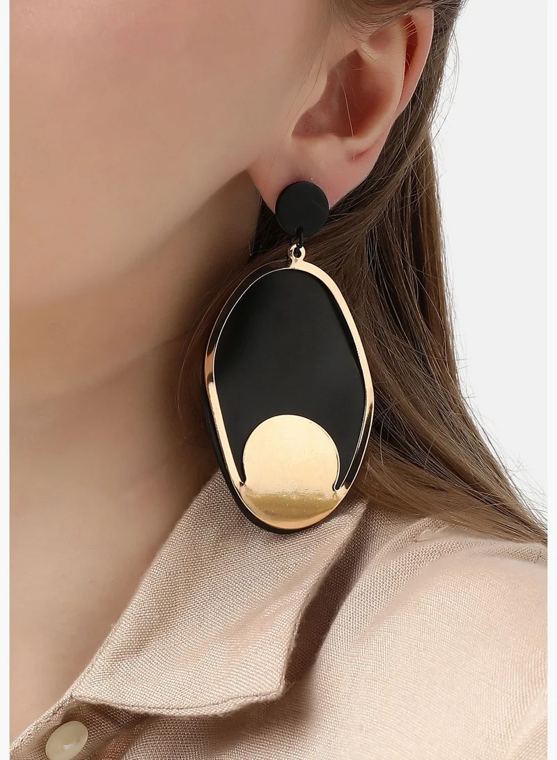SOHI Gold Plated Designer Party Drop Earring For Women