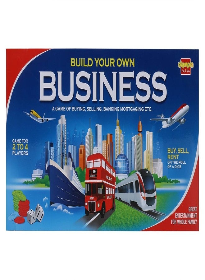 Olympia Build Your Own Business Board Game of Buying, Selling, Renting, Trading & Mortgaging with Laminated PVC Board for Kids, Family & Friends, Fun & Entertainment Play - Image 1
