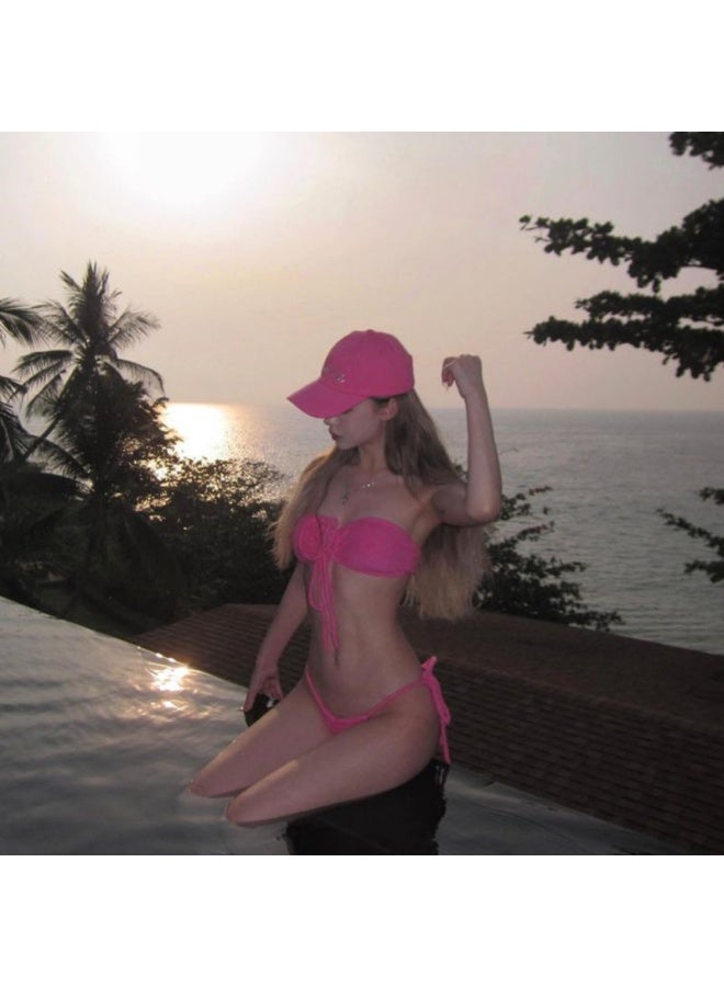 Layali South Korea Ins Velvet Terry Cloth Bikini Thai Bikini Swimsuit Women Swimwear - Image 1