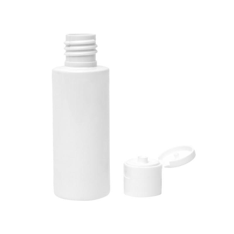 Devinez Round White HDPE Bottle, 50ml (Pack of 12) with White Flip-Top Cap for Serum, Essential Oils, Blends, DIY Skin Care, Cosmetics, Multipurpose Bottle for Home and Travel Purpose - Image 5