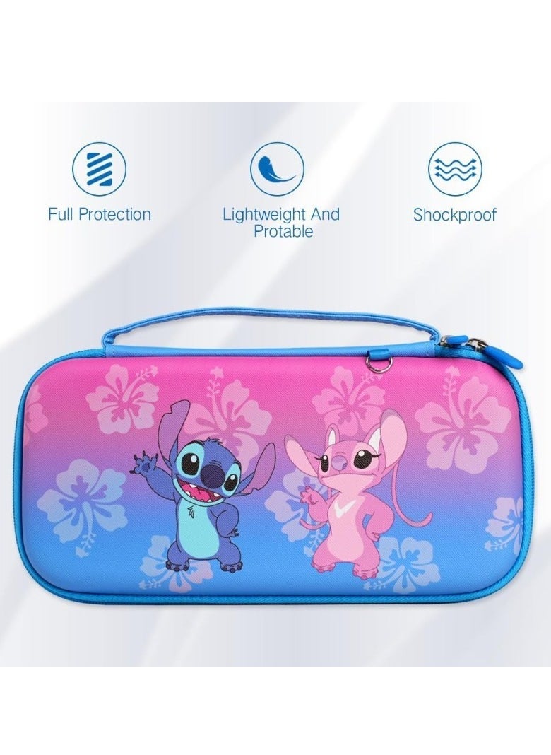 Generic Nintendo Switch OLED Carrying Case - Stitch Theme, Portable Storage, Console Protection  - Image 4