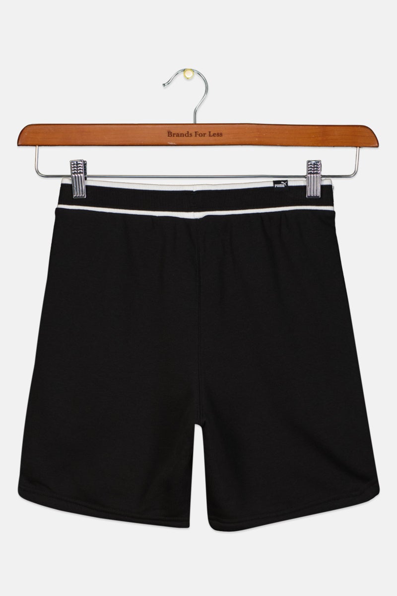 PUMA Kids Boy Sportswear Fit Brand Logo Outdoor Shorts, Black  - Image 2