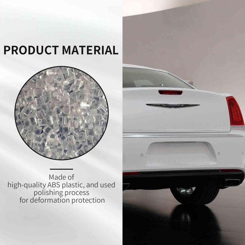 Generic RAZPOY for Chrysler Emblem Cover, Carbon Fiber Front & Rear Emblem Molding Trim Kit Compatible with 2015-2023 Chrysler 300 300C Exterior Accessories  - Image 2