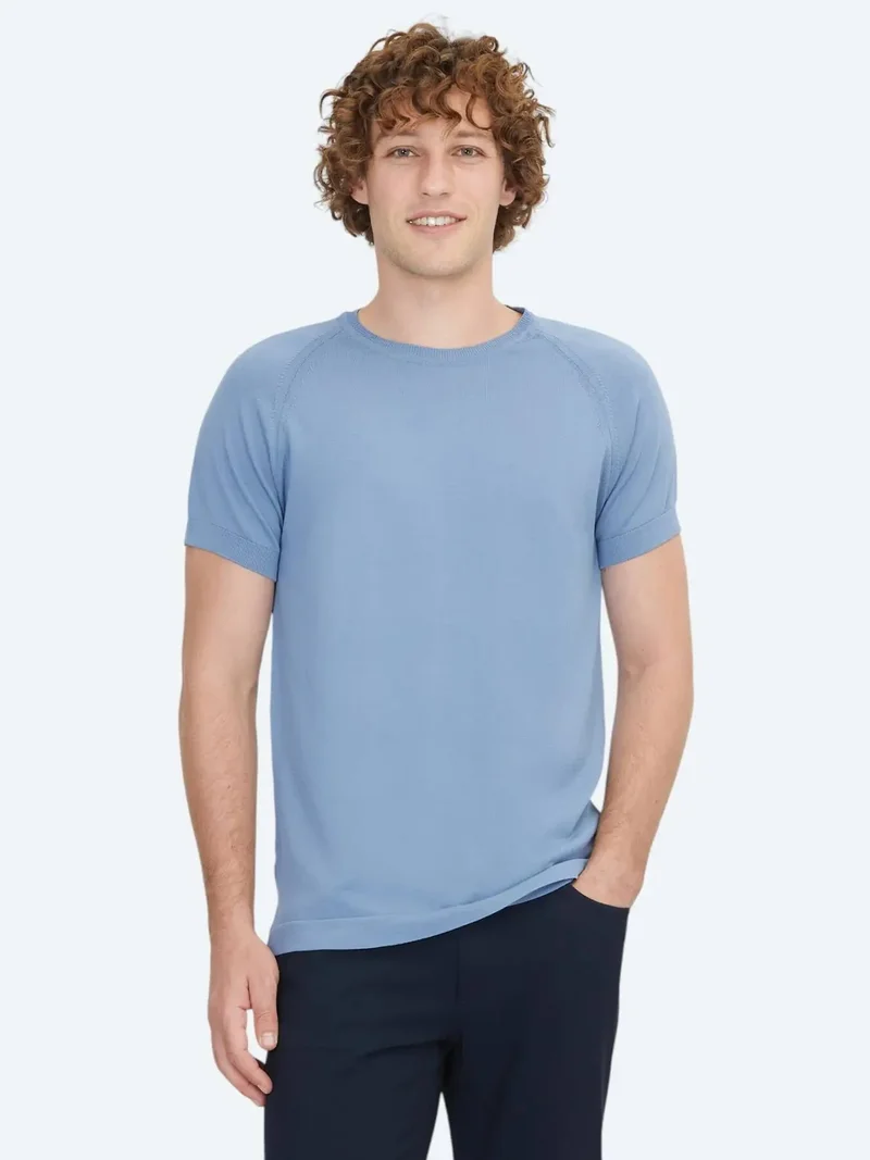 Kip Light Blue Knitwear