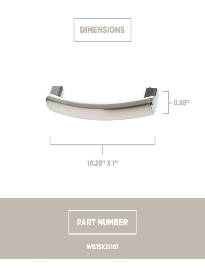 GE Appliances WB15X21101 Microwave Door Handle (Stainless) - Image 5
