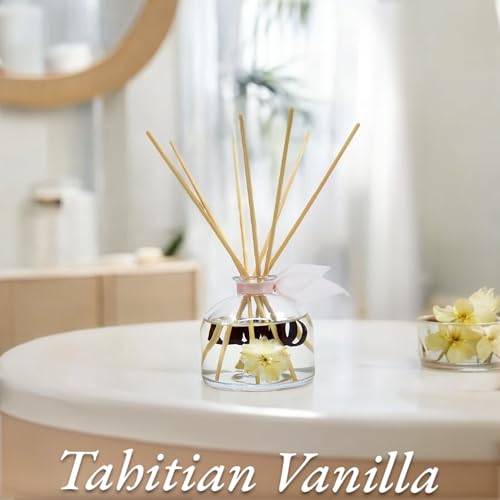 LOVSPA Reed Diffuser Set, Soothe Tahitian Vanilla Bean Scented Oil Diffuser with Sticks, Home Fragrance Accessories for Bathroom Shelf Decor, Aroma Diffusers for Home or Office Fall Decor, USA Made - Image 2