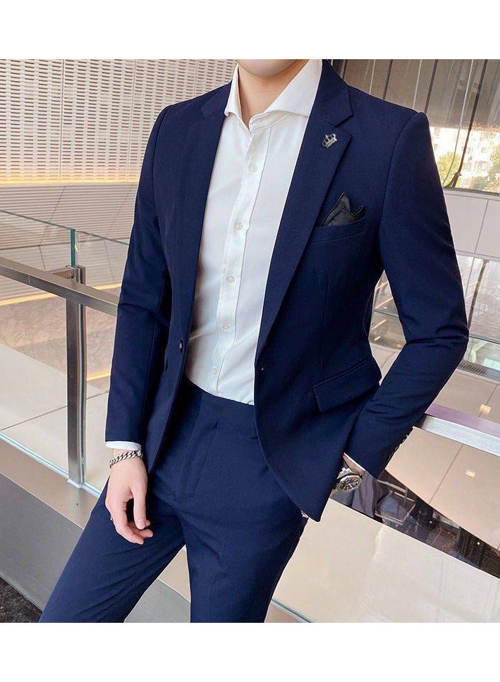 KUYING New Business Casual Slim-fit Men's Suit Sets  - Image 1