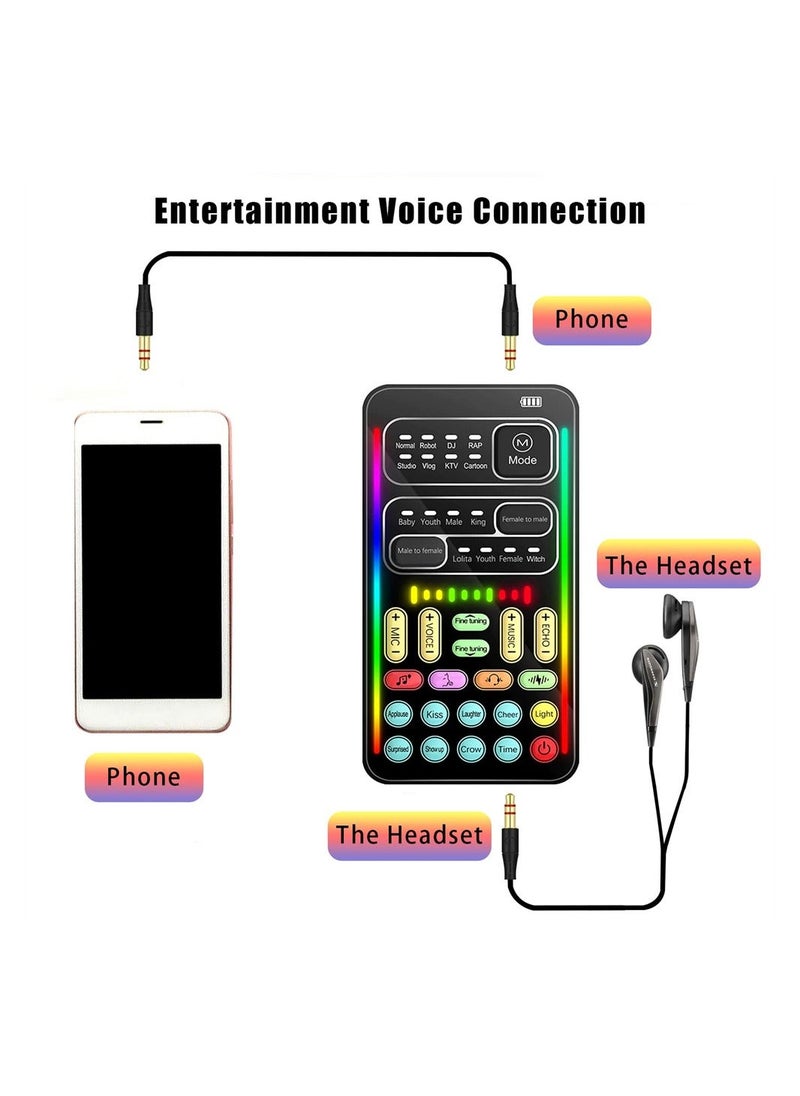 Generic Portable Voice Changer, Handheld Microphone Voice Changer with 8 Sound Effects,Portable Mini Voice Changer Device Sound Effects Machine for Mobile Phone PC Laptops PS4 Xbox One Games  - Image 4