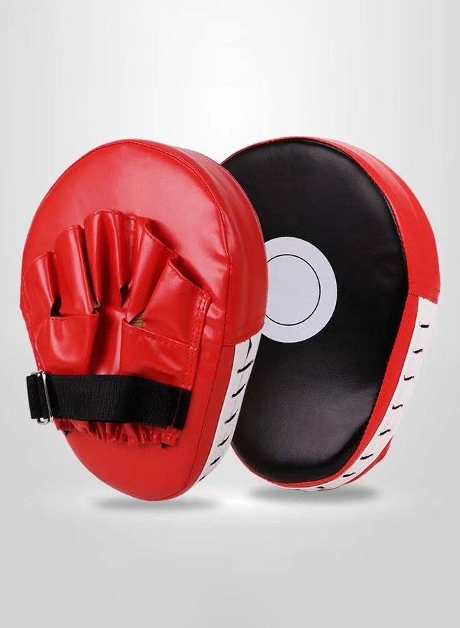 Hanayo 1 Pcs Boxing Pad MMA Curved Boxing Pad Muay Thai Hand Target Bag Martial Kickboxing Punching Bag Taekwondo Karate Sanda Training Equipment Kids Adult(Red) - Image 3