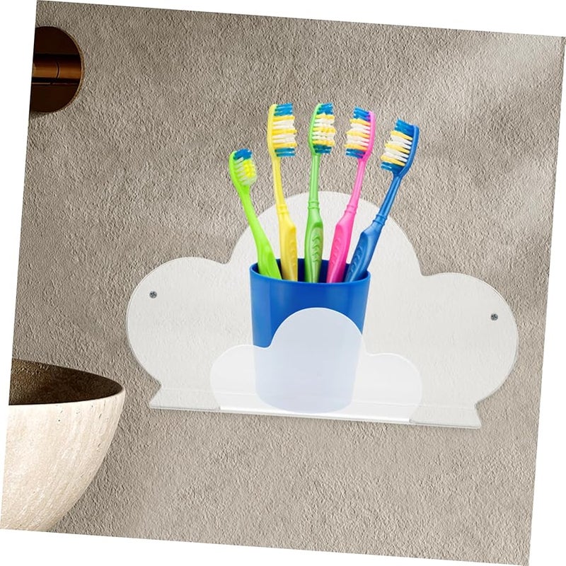 Acrylic Bathroom Storage Rack With Hooks No Drill Shower Gel Organizer Stand - Image 4