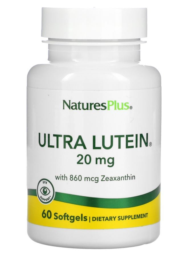ألترا لوتين مع زياكسانثين 20 ملغ 60 كبسولة لينة