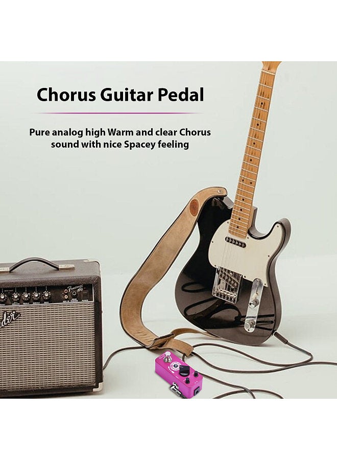 Generic Lity Chorus Guitar Pedal Mini Chorus Effects Pedal Classic Warm Jazz Chorus Tone  - Image 4