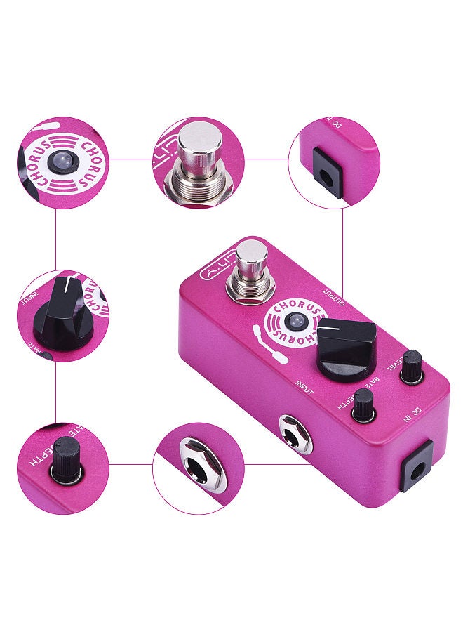 Generic Lity Chorus Guitar Pedal Mini Chorus Effects Pedal Classic Warm Jazz Chorus Tone  - Image 2