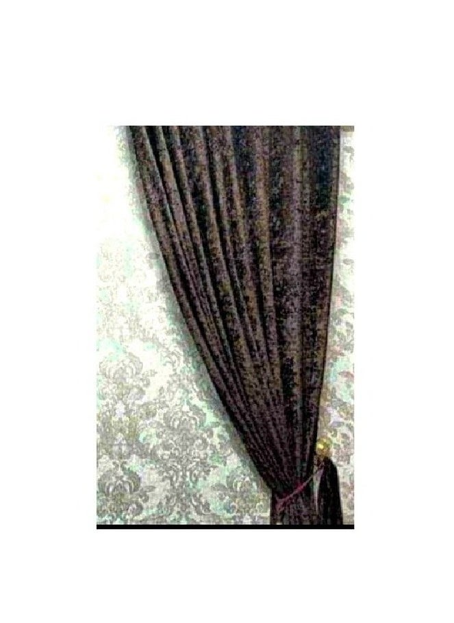 Generic Room Curtains with Curtain Rings    2 Pieces  - Image 1