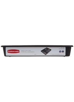 Rubbermaid No-Slip Rectangular Silverware Organizer Tray Black and Grey 1.9 x 11.89 x 15 Inch 1994536  - Image 5