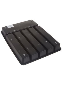 Rubbermaid No-Slip Rectangular Silverware Organizer Tray Black and Grey 1.9 x 11.89 x 15 Inch 1994536  - Image 4