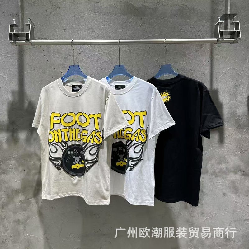 25Fw High Quality Loose Casual Short-Sleeved T-Shirts Versatile Collection Men And Women Summer - Image 3