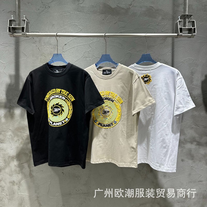 25Fw High Quality Loose Casual Short-Sleeved T-Shirts Versatile Collection Men And Women Summer - Image 4