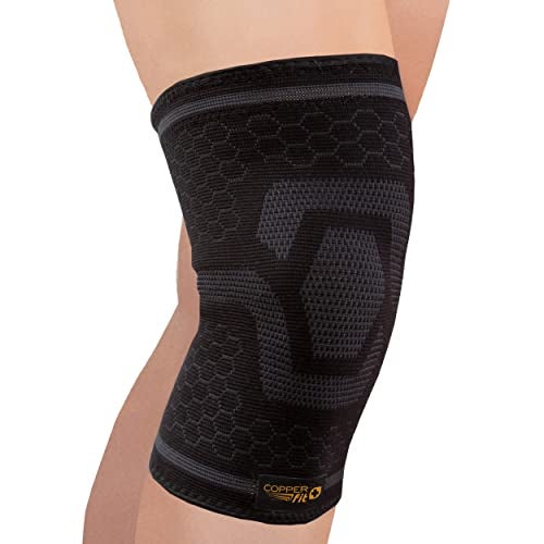 COPPER FIT ICE Plus Size Knee Compression Sleeve for Knee Pain, Inflammation, Joint Pain Relief, Meniscus, ACL, Arthritis, Circulation -- Knee Compression Support for Men and Women (2XL/3XL) - Image 1