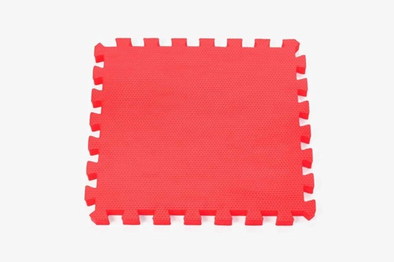 Foam tiles floor gym playground kids rooms red color 20mm thick 100x100cm