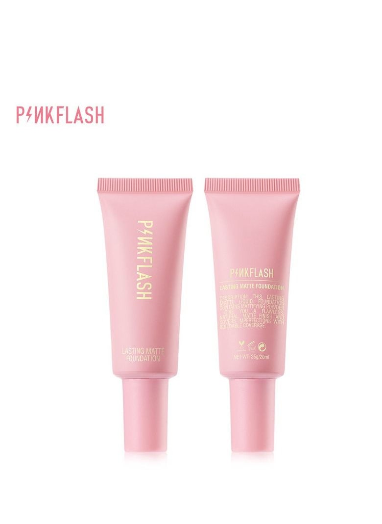 PINKFLASH - Pinkflash Full Cover Face Base Waterproof Long-lasting Liquid Foundation - Image 1