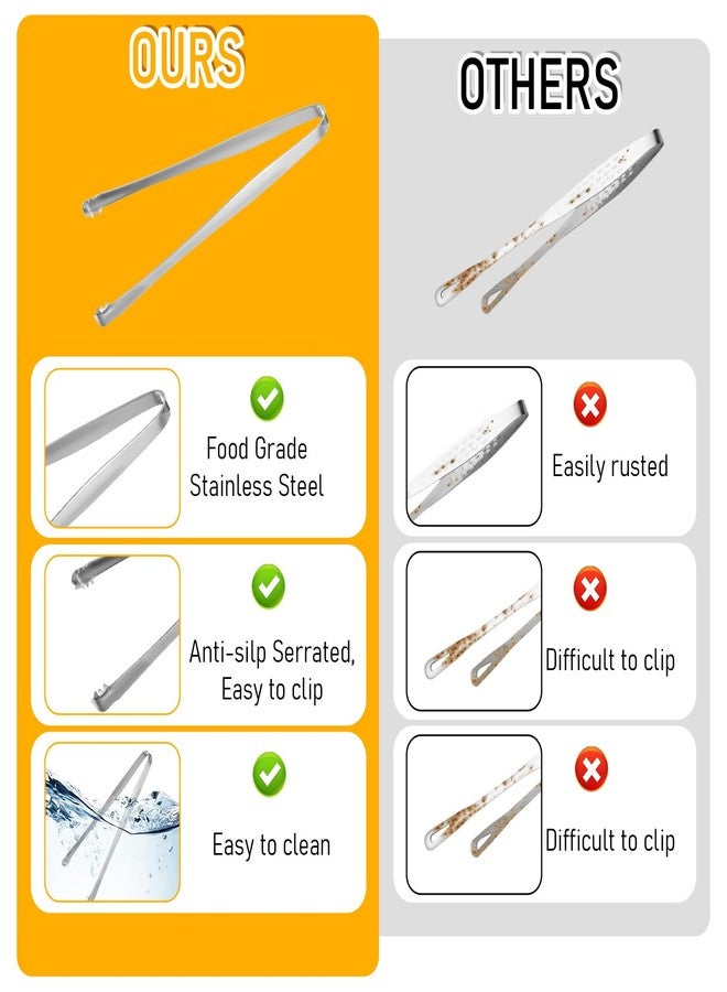 Yuanchu 2 Pack Egg Chalaza Remover Tongs, Toothed Design Eggshell Fragment Remover Tool Stainless Steel Multipurpose Kitchen Utensil for Baking Cooking Pastry Chefs - Image 4