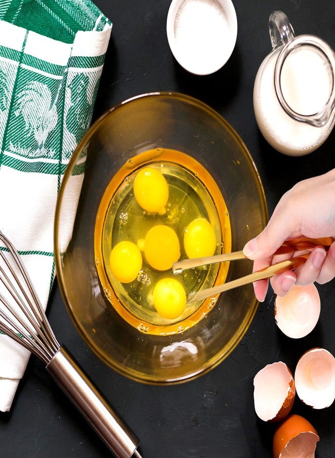 Yuanchu 2 Pack Egg Chalaza Remover Tongs, Toothed Design Eggshell Fragment Remover Tool Stainless Steel Multipurpose Kitchen Utensil for Baking Cooking Pastry Chefs - Image 5