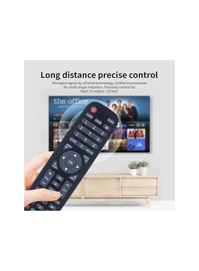The Bros HTR-A10E Replacement Remote Control fit for Haier LCD LED TV LE50K6500UA LE55K6500UA LE65K6500UA LE32K6000T LE40K6000TF LE43K6000TF LE32K6000 LE40K6000 LE43K6000 LE50K6000 LE39K8000 - Image 5