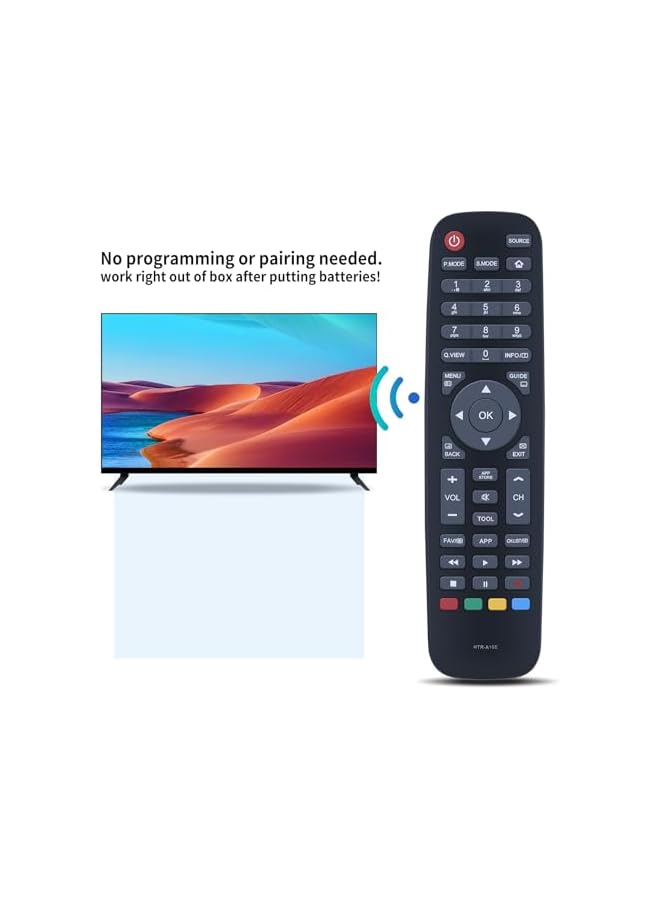 The Bros HTR-A10E Replacement Remote Control fit for Haier LCD LED TV LE50K6500UA LE55K6500UA LE65K6500UA LE32K6000T LE40K6000TF LE43K6000TF LE32K6000 LE40K6000 LE43K6000 LE50K6000 LE39K8000 - Image 4
