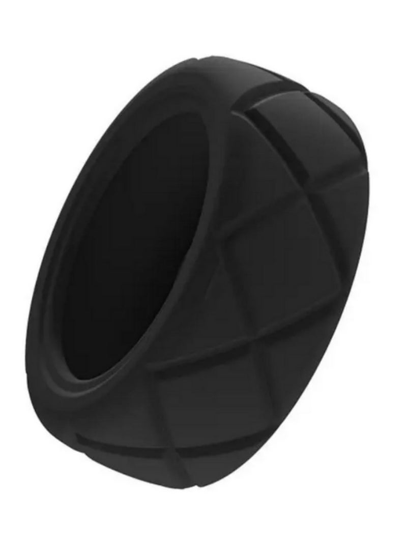 بيوينتي قطعتان لحالة غطاء خاتم أورا جين 3 - غطاء سيليكون مرن للحماية من الخدوش ومقاوم للعرق - إكسسوارات واقية للحجم أس باللون الأسود - Image 1