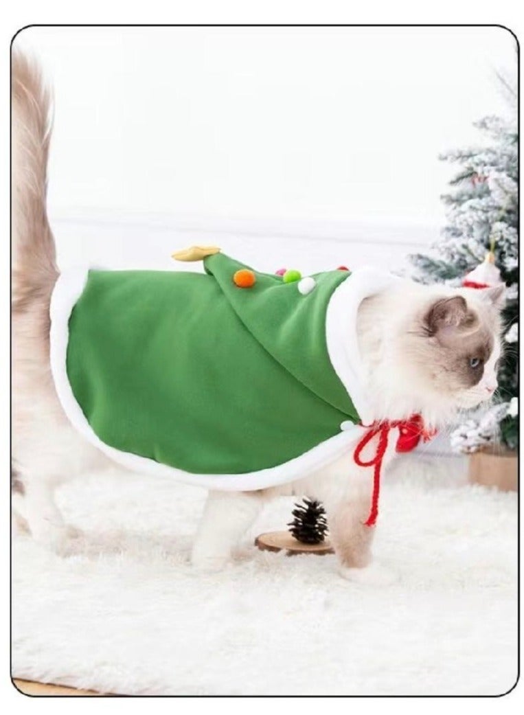 A.M Christmas Dog Costumes - Pet Hat & Clothes Set for Xmas, Pom-pom Hat, Ideal Outfit for Autumn & Winter, Dogs & Cats Festive Party Costumes - Image 5