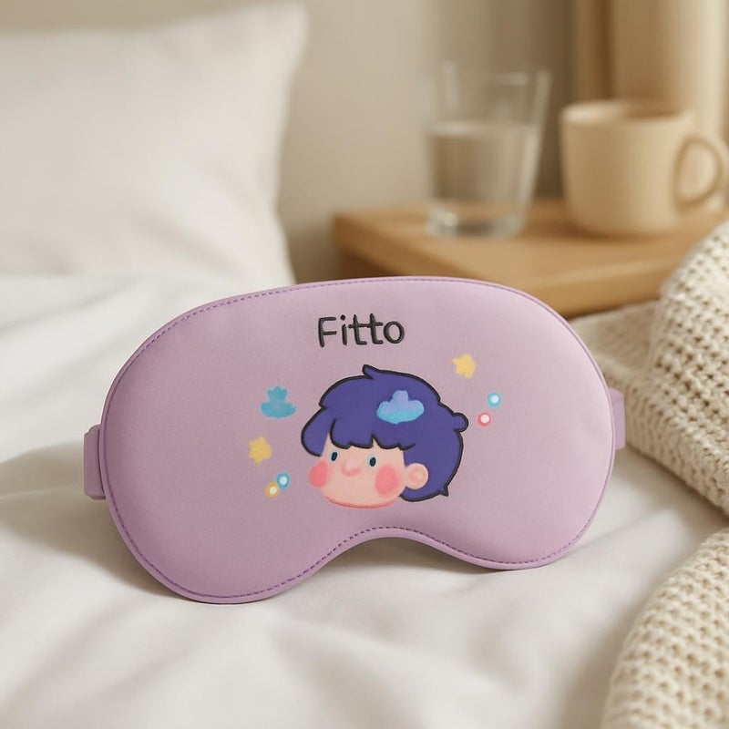 Fitto Night Blindfold Mask - Breathable and Soft Eye Mask for Comfortable Sleep, Purple - Image 2