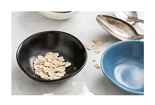 SOCOSY Classic Matte Ceramic Sauce Dishes Sushi Dipping Bowls Appetizer Plates with Irregular Ddge for Kitchen3.2'' (Set of 4) - Image 4