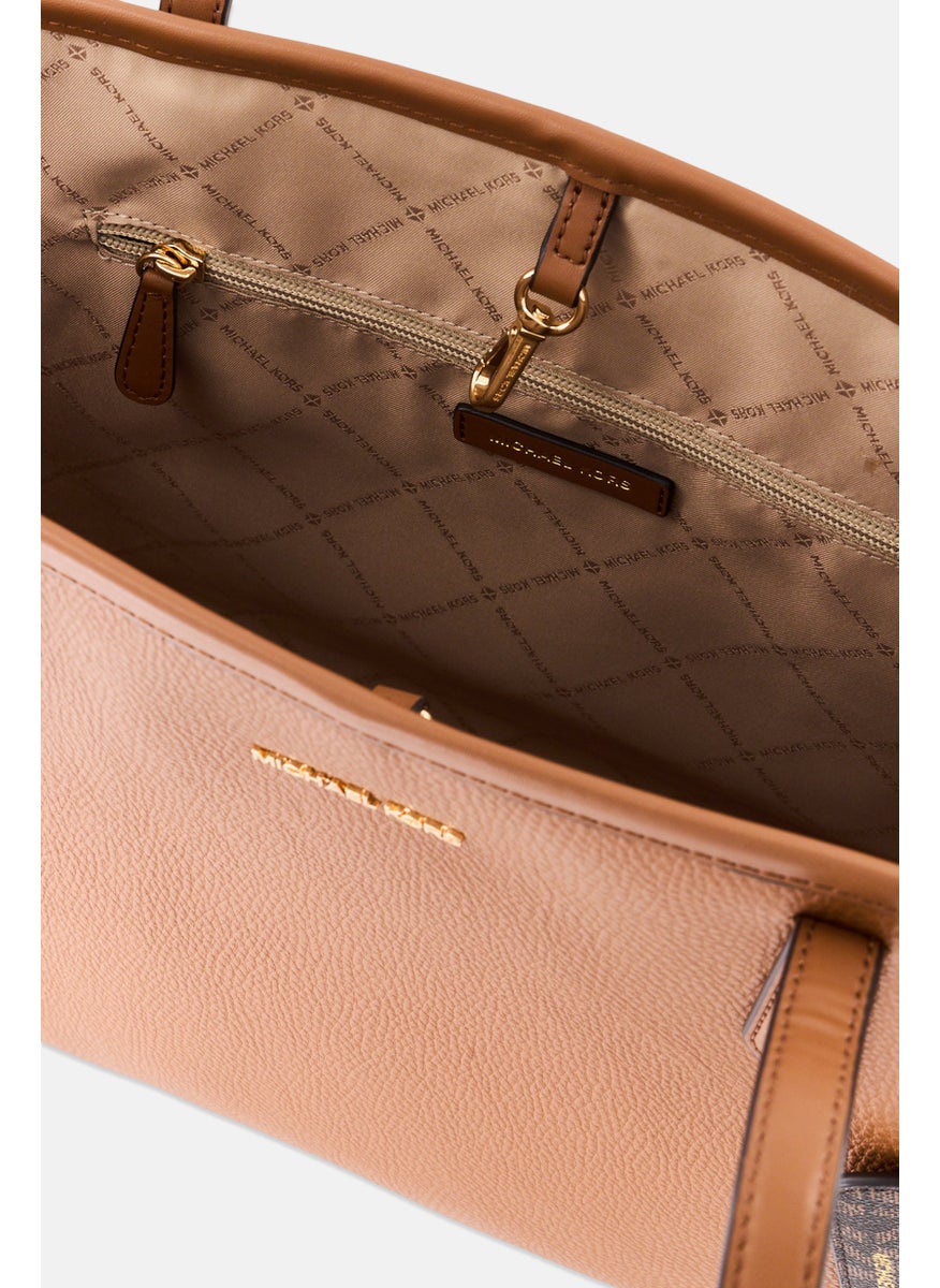 Michael Kors Women Brand Logo Tote Bag 30 H x 41 L x 13 W cm With Card Holder, Brown  - Image 4
