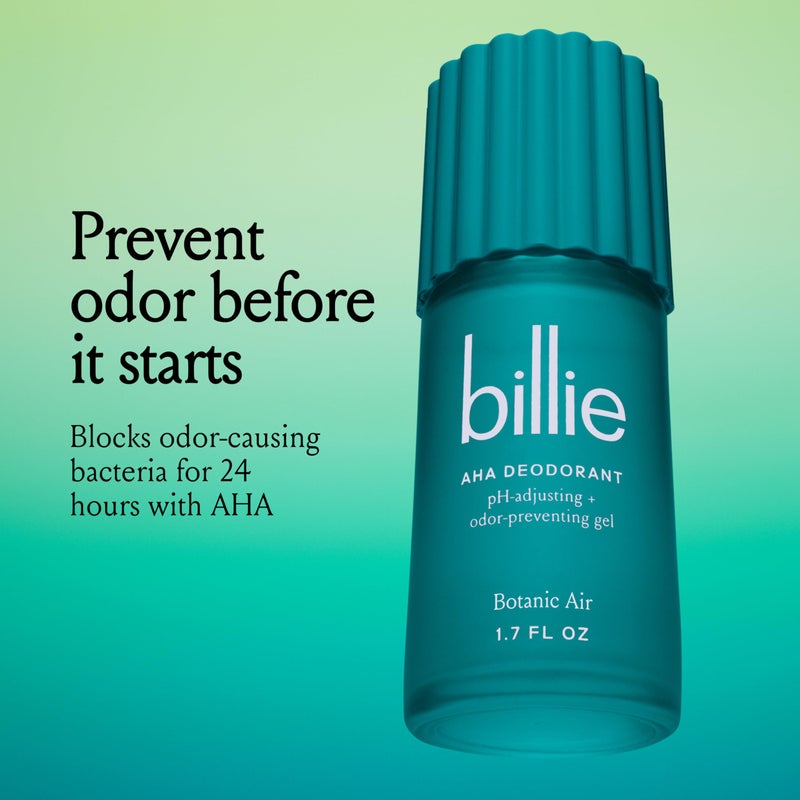 Billie AHA Deodorant 24-hour Odor-Preventing Gel, Aluminum-Free, Botanic Air, 1.7oz - Image 2