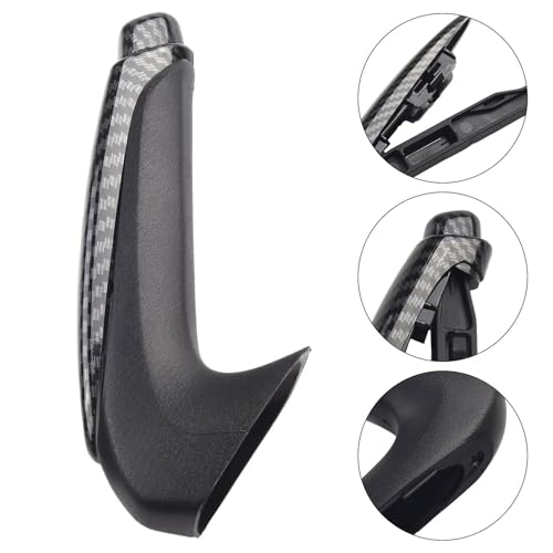 RONTCOS Parking Brake Grips Handle Cover Carbon Fiber Print Front Hand Brake Protector Interior Trim for Honda Civic Coupe Sedan 2006 2007 2008 2009 2010 2011 - Image 4