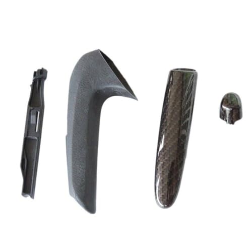 RONTCOS Parking Brake Grips Handle Cover Carbon Fiber Print Front Hand Brake Protector Interior Trim for Honda Civic Coupe Sedan 2006 2007 2008 2009 2010 2011 - Image 3