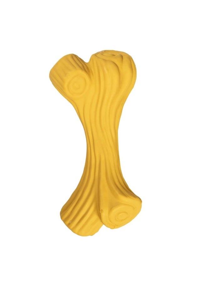 دوفو + لعبة جذع شجرة دوفو+ تشو غريبلاي صفراء للكلاب - 16×7.6×4.4 سم - Image 1