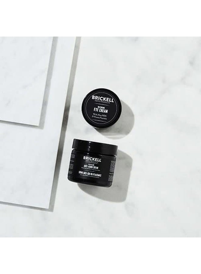 Brickell Men's Products Brickell Men's Ultimate Anti-Aging Routine, Anti-Wrinkle, Night Face Cream and Eye Cream to Reduce Puffiness, Wrinkles, Dark Circles, Under Eye Bags, Natural and Organic, Scented - Image 3
