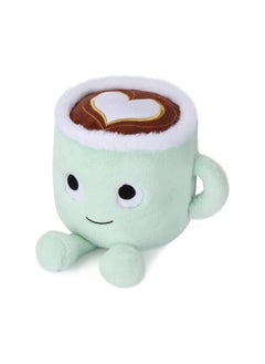 Y&D Coffee Mug Plush Toy, Cuddly Coffe Cup Doll, Stuffed Plushie Pillow Amusing Gift for Every Age, Green  - Image 1