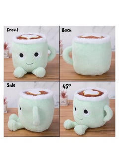 Y&D Coffee Mug Plush Toy, Cuddly Coffe Cup Doll, Stuffed Plushie Pillow Amusing Gift for Every Age, Green  - Image 3