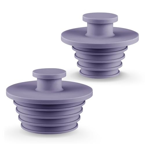 Aluvor Bathtub Stopper 2pcs Sink Stopper Tub Plug Bathroom Shower Drain Plug Silicone Bathtub Drain Plug Tub Drain Stopper Washbasin Stopper - Image 1
