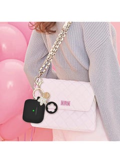 Goodern Compatible With Case For Airpods 3 2021 Silicone Airpod 3Rd Generation Case Cover With Bling Keychain Cute Protective Case For Air Pod 3 Wireless Charging Case Women Girl Black  - Image 5