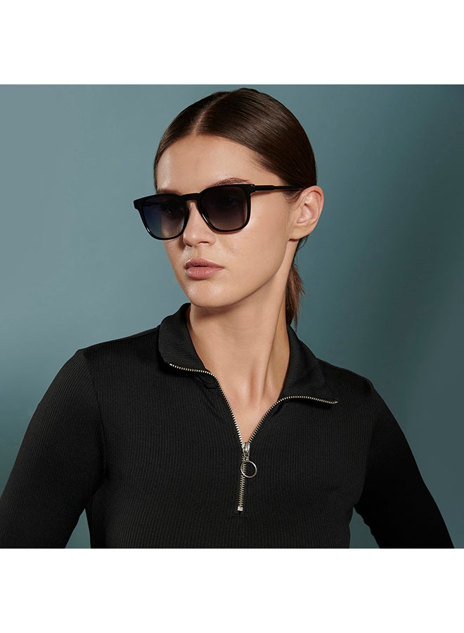 VINCENT CHASE Unisex Mirage Full Rim Wayfarer Polarized & UV Protected Sunglasses For Men & Women VC S13980 - 54mm - Black - Image 4