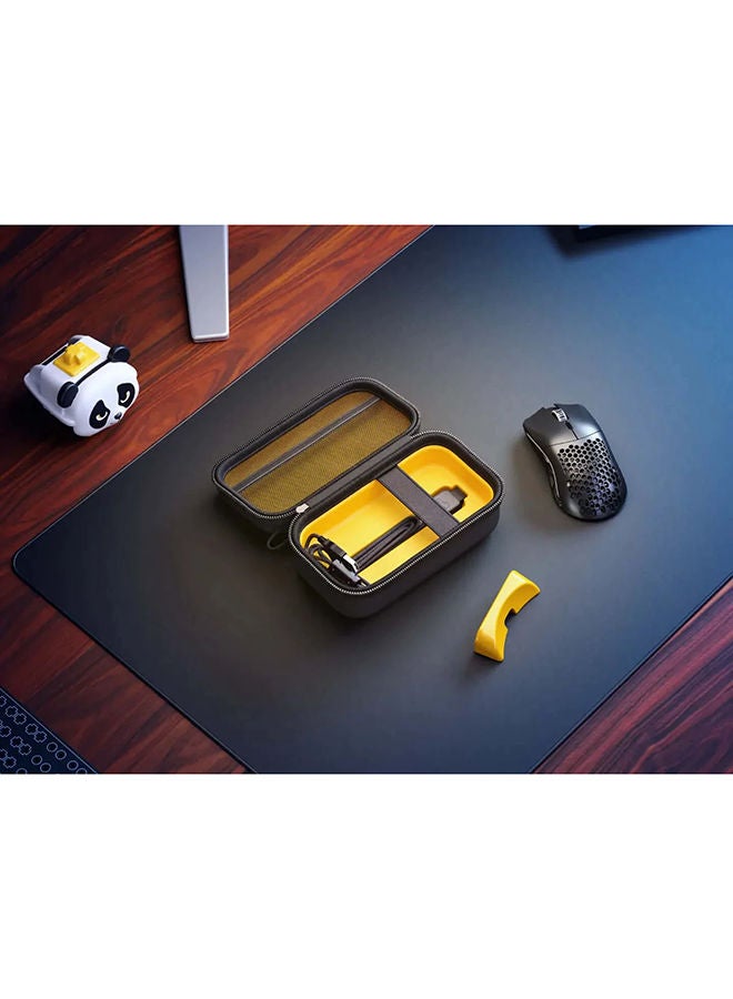 Glorious Mouse Case By Glorious Gaming, W/ Accessory Pocket & Adjustable Wedge (No Shake), Portable Carrying Case, Hard Shell, Zipper, & Wool Interior, For Bluetooth Wireless Mice & Wired Mice - Image 3