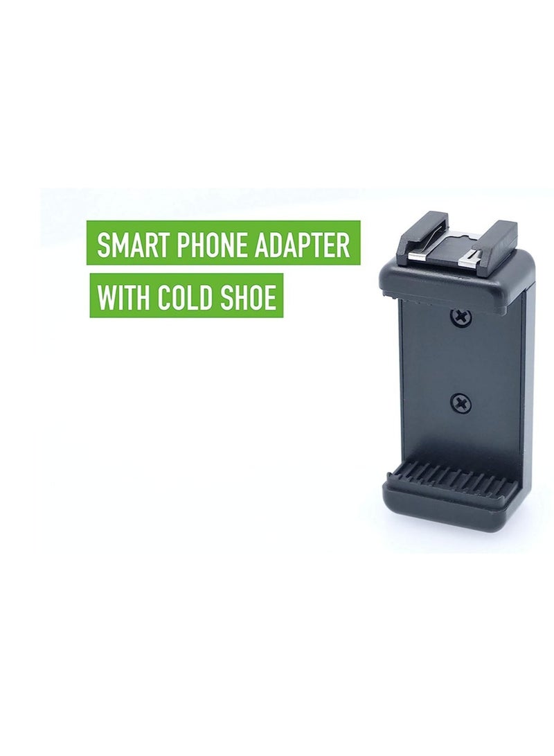 Vlogging"Like Me" LED Video Light + Microphone + Mobile Phone Holder + Hand Grip/Mini Tripod Compatible with Smartphones for TikTok - Image 4