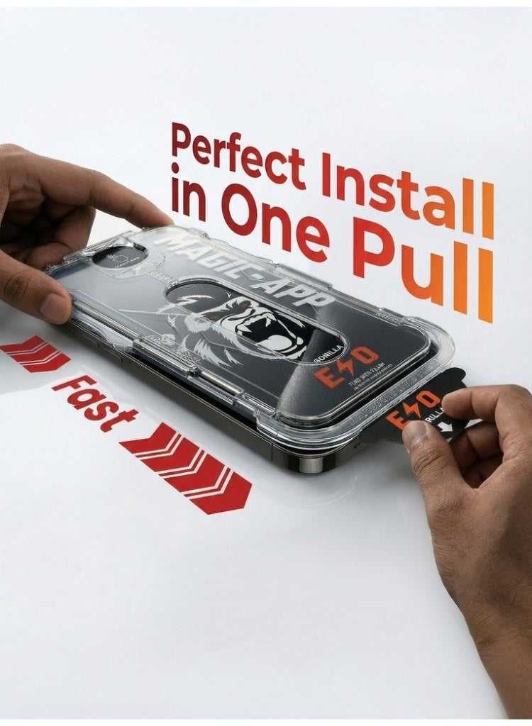 Magic iPhone 16 Pro Max Screen Protector (1 Pack), 9H Tempered Glass, Ultra HD Clear, Scratch Resistant, Anti-Fingerprint, Easy Installation, Compatible with Phone Covers - Image 3