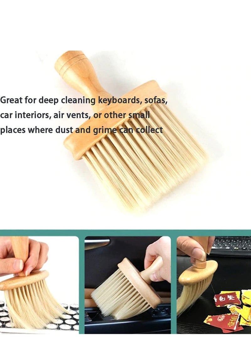 Barakah Soft Detail Brush, High Density Ultra Car Interior Dusting Brush Cleaning Wooden Handle Dust for Interior, Keyboard, Leather, Home - Image 4