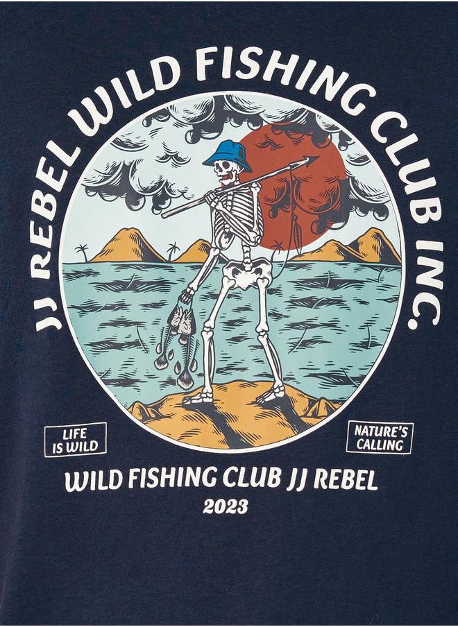 JJ Rebel by Jack & Jones Crew Neck Graphic Print T-Shirt  - Image 3